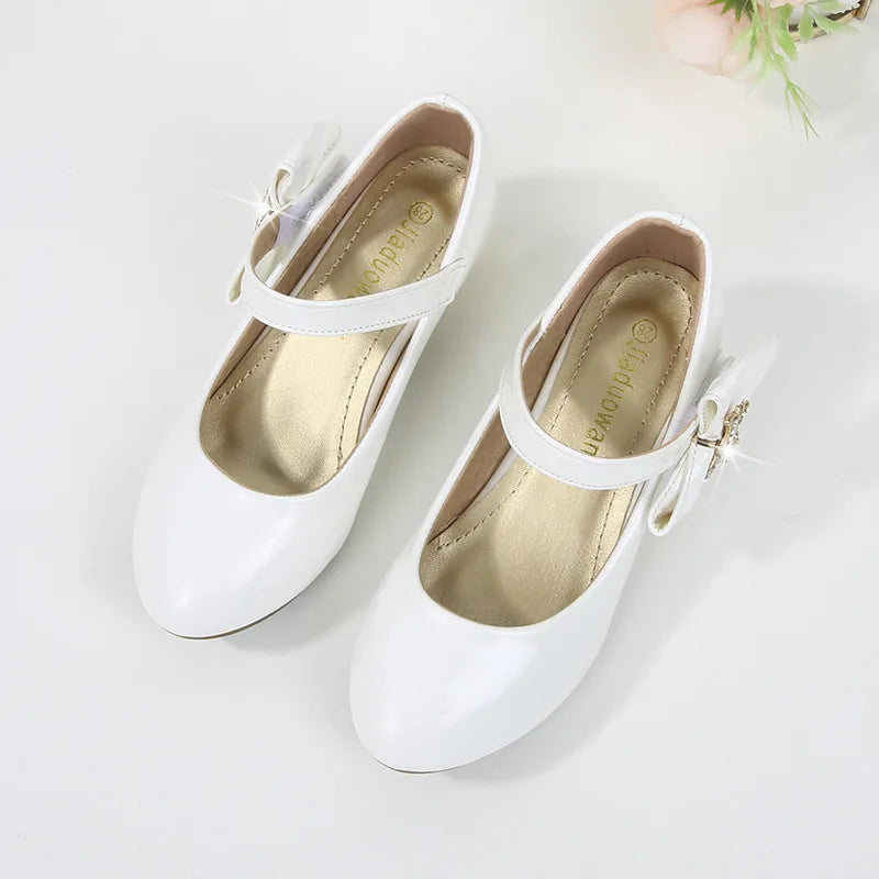 Girls Soft Bottom Leather Shoes