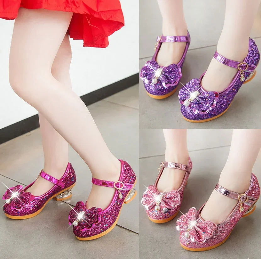 Glitter Soft Leather Shoes