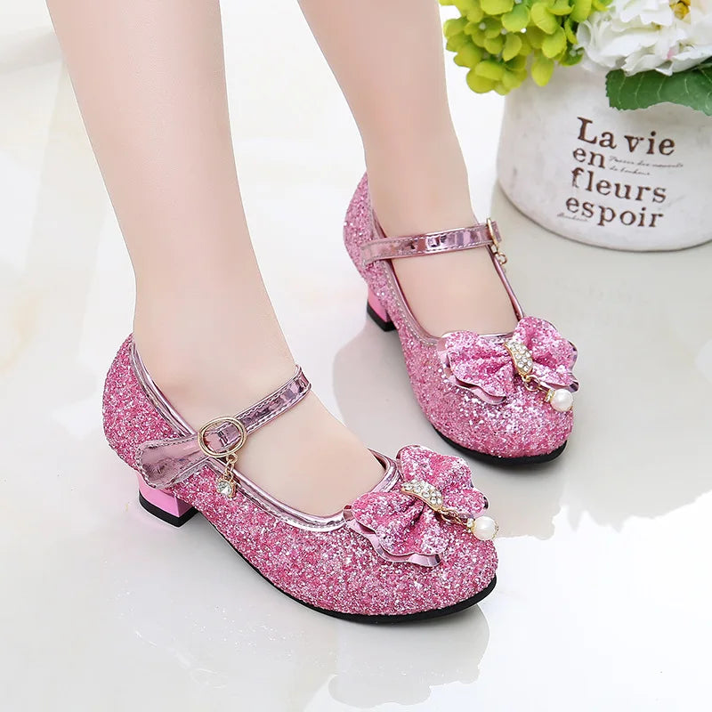 Glitter Soft Leather Shoes