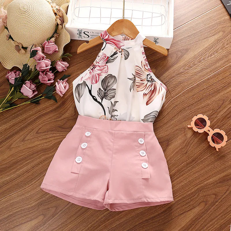 Casual Stylish Neck Top and Shorts